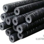 Tubo isolante plus blindado preto- Parede 10mm