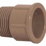 Adaptador curto solda rosca externa PVC marrom 3/4″ 25mm (Fortlev)